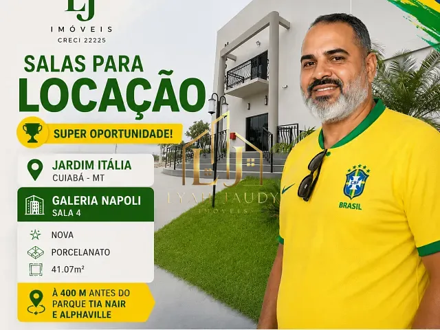 Sala com 41m², para alugar, no bairro Jardim Itália em Cuiabá