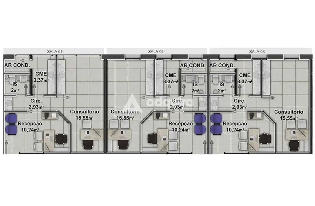 Sala-Conjunto, 100 m² - Foto 3