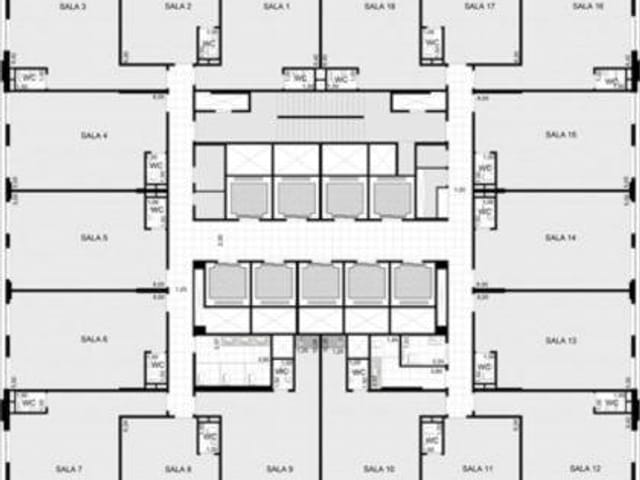 Foto do Sala - Sala Comercial, Jardim Aquarius, Edifício New Worker Tower, 43 m2, 1 Vaga | RUSSI IMÓVEIS