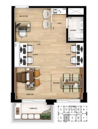 Sala com 35m², para alugar, no bairro Penha de França em São Paulo