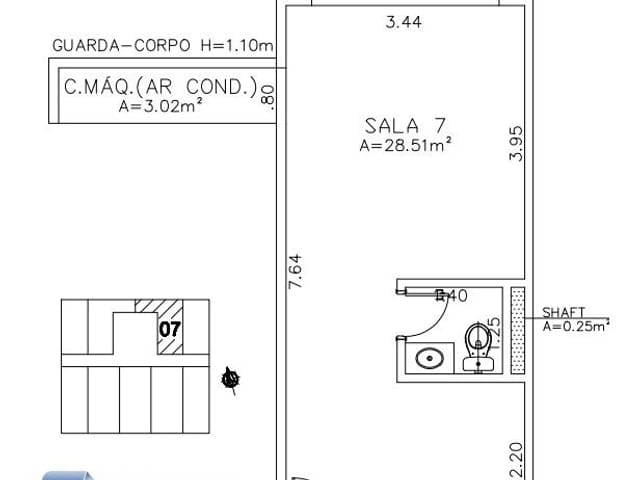 Foto do Sala - Sala Comercial para locação ao lado do Fórum, Venha conhecer! | RUSSI IMÓVEIS