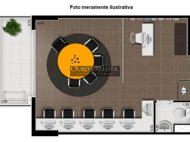 Sala com 42m², à venda, no bairro Pinheiros em São Paulo
