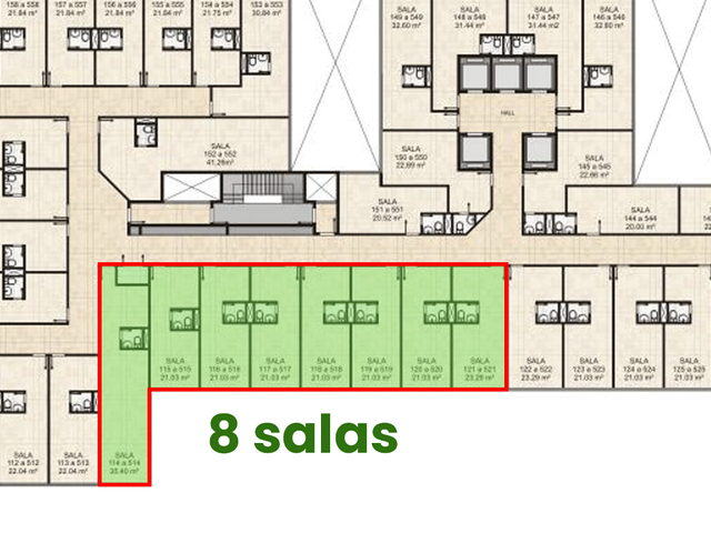 Foto do Sala - A5 Offices - Conjunto de Salas à venda 187 m² no Recreio dos Bandeirantes, Rio de Janeiro, RJ | Américas Imóveis