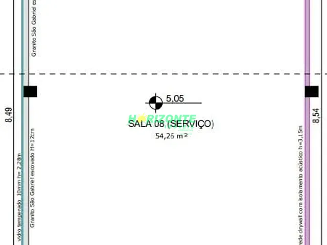 Sala com 54m², para alugar, no bairro Urbanova em São José dos Campos