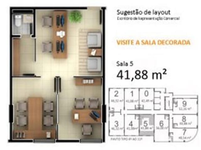 Foto do Sala - Sala à venda e locação 2 Vagas, 43M², Jardim Portal da Colina, Sorocaba - SP | Planeta Office | Ary Proenca Negócios Imobiliários Ltda