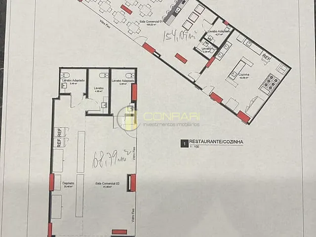 Sala para alugar, no bairro pereque em Porto Belo