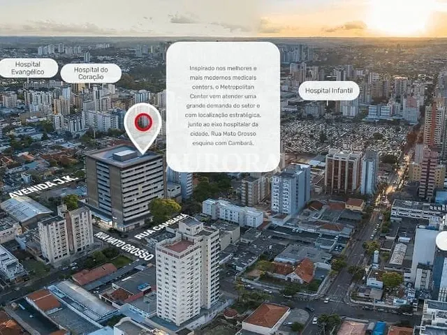 Sala com 107m², para alugar, no bairro Centro em Londrina