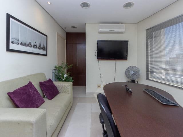 Foto do Sala - Conjunto comercial para venda em Santa Cecília, 43.4m² | Lares e Andares Imóveis
