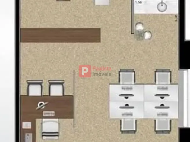 Sala com 66m², à venda, no bairro Santo Amaro em São Paulo