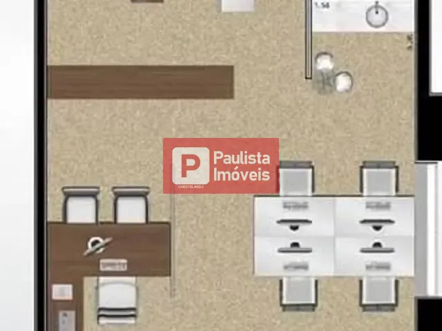 Sala com 66m², à venda, no bairro Santo Amaro em São Paulo