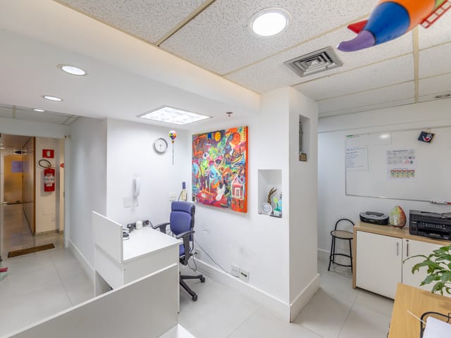Foto do Sala - Conjunto comercial para venda em Brooklin, 37m² | Lares e Andares Imóveis