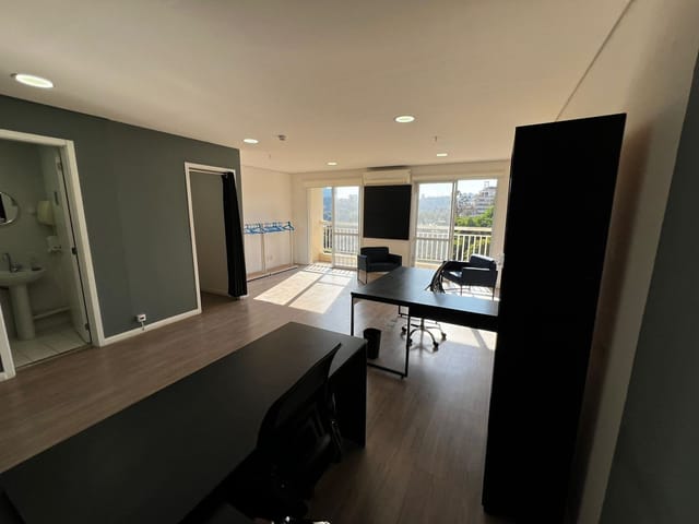 Foto do Sala - Sala para alugar, 45 m²,  uma vaga de  garagem- Santo Amaro - São Paulo/SP | Paulista Imóveis