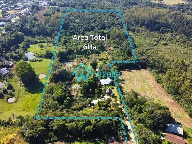 Sítio com 60000m² 4 quartos e 4 banheiros, à venda, no bairro Travessão em Dois Irmãos