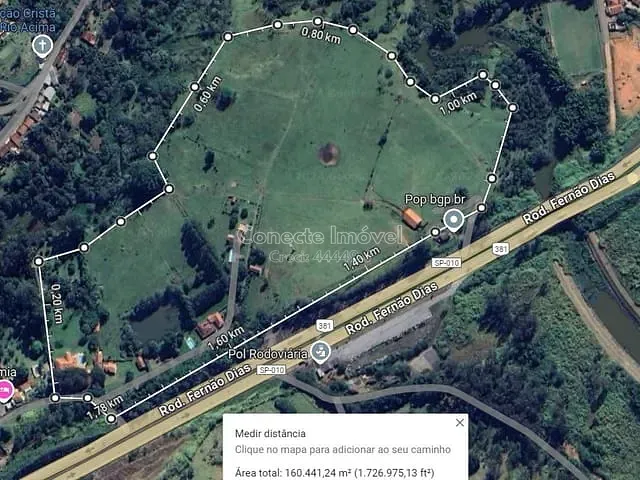 Sítio com 160265m² 10 quartos e 6 banheiros, à venda, no bairro Área Rural de Bragança Paulista em Bragança Paulista
