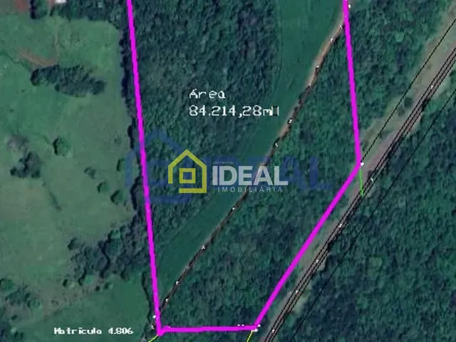 Sítio com 84214m², à venda, no bairro Linha Esperança em Itá