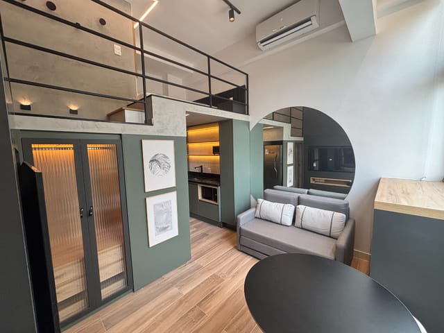 Foto do Salão - Flat para venda e locação em Perdizes com 1 quarto, 30m² | Lares e Andares Imóveis