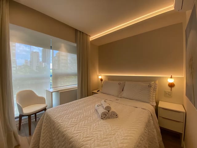 Foto do Salão - Studio para venda em Moema com 1 quarto, sendo 1 suíte , 21m² | Lares e Andares Imóveis