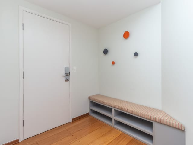 Foto do Salão - Flat para venda em Paraíso com 3 quartos, sendo 2 suítes, 100m² | Lares e Andares Imóveis