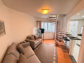 Foto do Salão-Flat para venda em Vila Nova Conceição com 1 quarto, sendo 1 suíte, 50m²