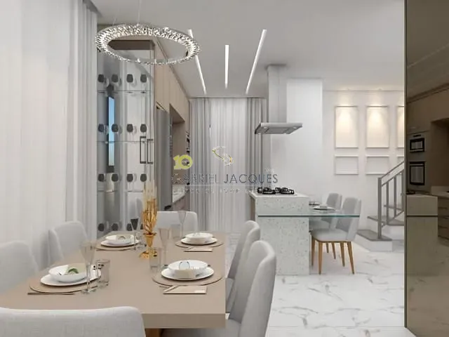 Sobrado com 128m² 3 quartos e 3 banheiros, à venda, no bairro Passa Vinte em Palhoça