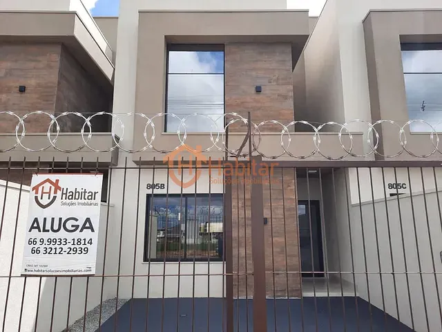 Sobrado 2 quartos e 2 banheiros, para alugar, no bairro Green Park em Sorriso