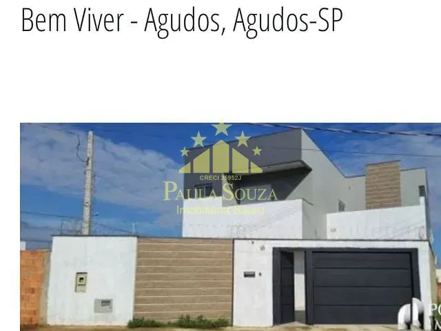 Sobrado com 262m² 4 quartos e 4 banheiros, à venda, no bairro Jardim Olga Ayub em Agudos