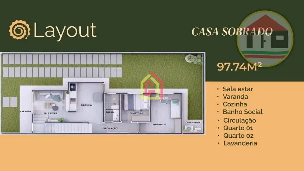 Casa à venda com 3 quartos, 1 suíte, 2 vagas e 98m² no Liberdade, Marabá (PA) — foto 2 de 8