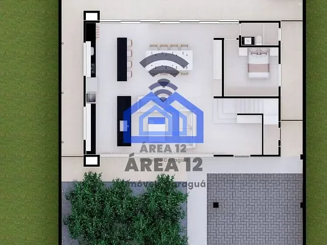 Sobrado com 420m² 3 quartos e 3 banheiros, à venda, no bairro Mar Verde II em Caraguatatuba