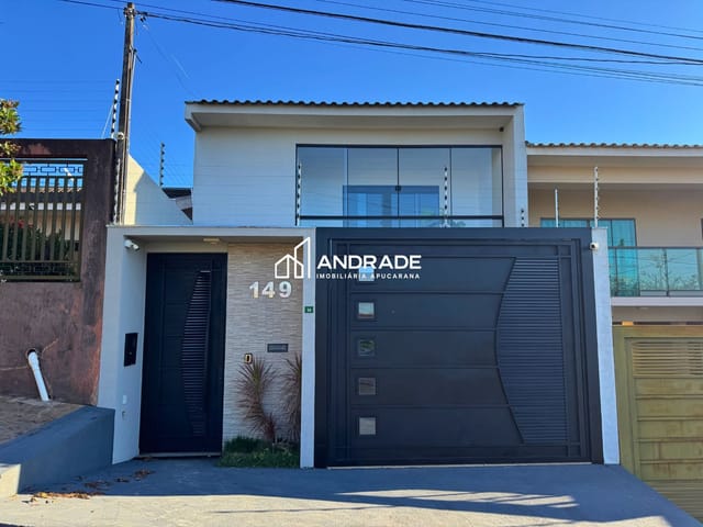 Foto do Sobrado - Belíssimo Sobrado à venda, Vila Social, Apucarana, PR | ANDRADE IMOBILIARIA APUCARANA LTDA