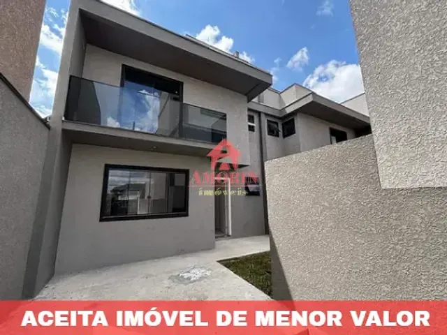 Sobrado com 144m² 3 quartos e 3 banheiros, à venda, no bairro Fazendinha em Curitiba