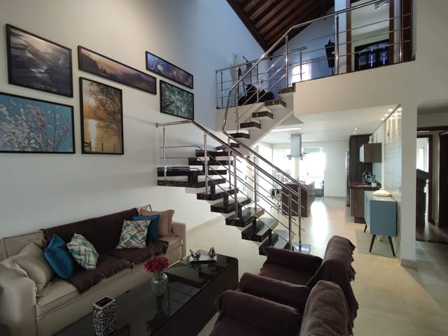 Foto do Sobrado - Sobrado com 3 suítes e linda área de lazer com piscina no cond. Nova Holanda em Holambra, SP | Conecte Imóvel