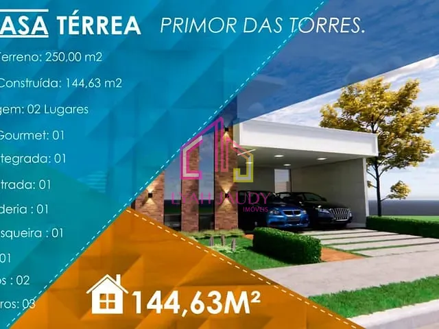 Casa com 250m² 3 quartos e 3 banheiros, à venda, no bairro Jardim Imperial em Cuiabá