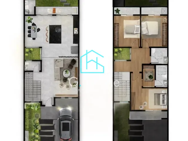 Sobrado com 273m² 3 quartos e 4 banheiros, à venda, no bairro Heimtal em Londrina