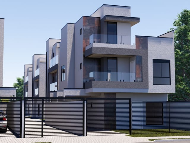 Sobrado com 137m² 3 quartos e 3 banheiros, à venda, no bairro Boqueirão em Curitiba