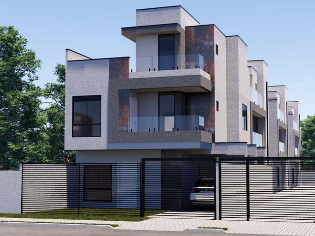 Sobrado com 147m² 3 quartos e 4 banheiros, à venda, no bairro Boqueirão em Curitiba