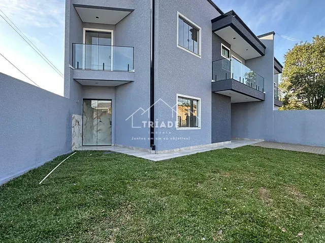 Sobrado com 167m² 3 quartos e 3 banheiros, à venda, no bairro Cachoeira em Araucária