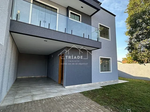 Sobrado com 177m² 3 quartos e 3 banheiros, à venda, no bairro Cachoeira em Araucária