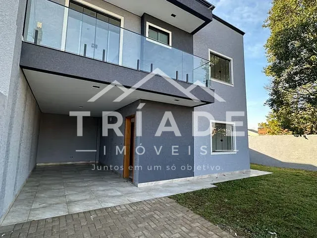 Sobrado com 177m² 3 quartos e 3 banheiros, à venda, no bairro Cachoeira em Araucária