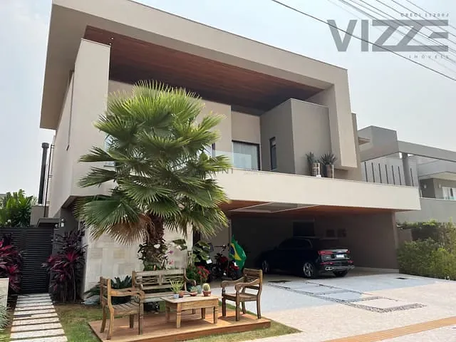 Sobrado com 480m² 4 quartos e 7 banheiros, à venda, no bairro Residencial Damha em Campo Grande
