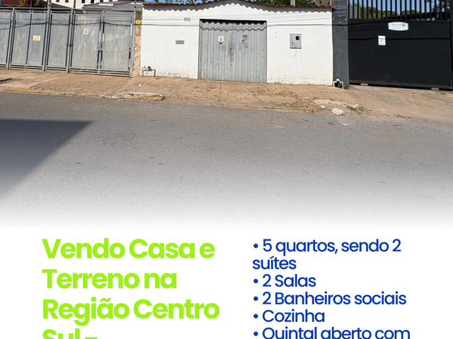 Sobrado com 361m² 5 quartos e 3 banheiros, à venda, no bairro Centro-Sul em Cuiabá