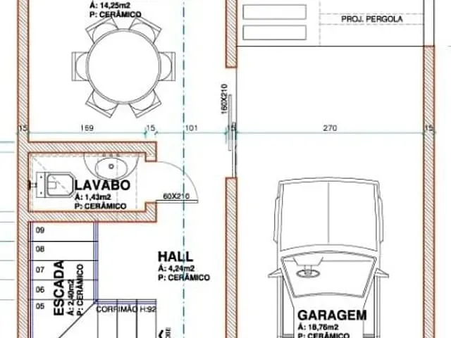 Sobrado com 132m² 3 quartos e 2 banheiros, à venda, no bairro Dos Estados em Guarapuava