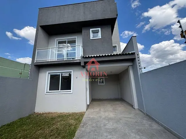 Sobrado com 136m² 3 quartos e 3 banheiros, à venda, no bairro Fazendinha em Curitiba