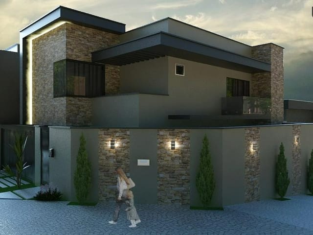 Foto do Sobrado - Sobrado à venda no Residencial Interlagos – 3 quartos (1 suíte), área de lazer completa, piscina, churrasqueira, armários planejados e 2 vagas | ApêHouse | Imobi