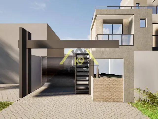 Sobrado com 234m² 3 quartos e 4 banheiros, à venda, no bairro Abranches em Curitiba