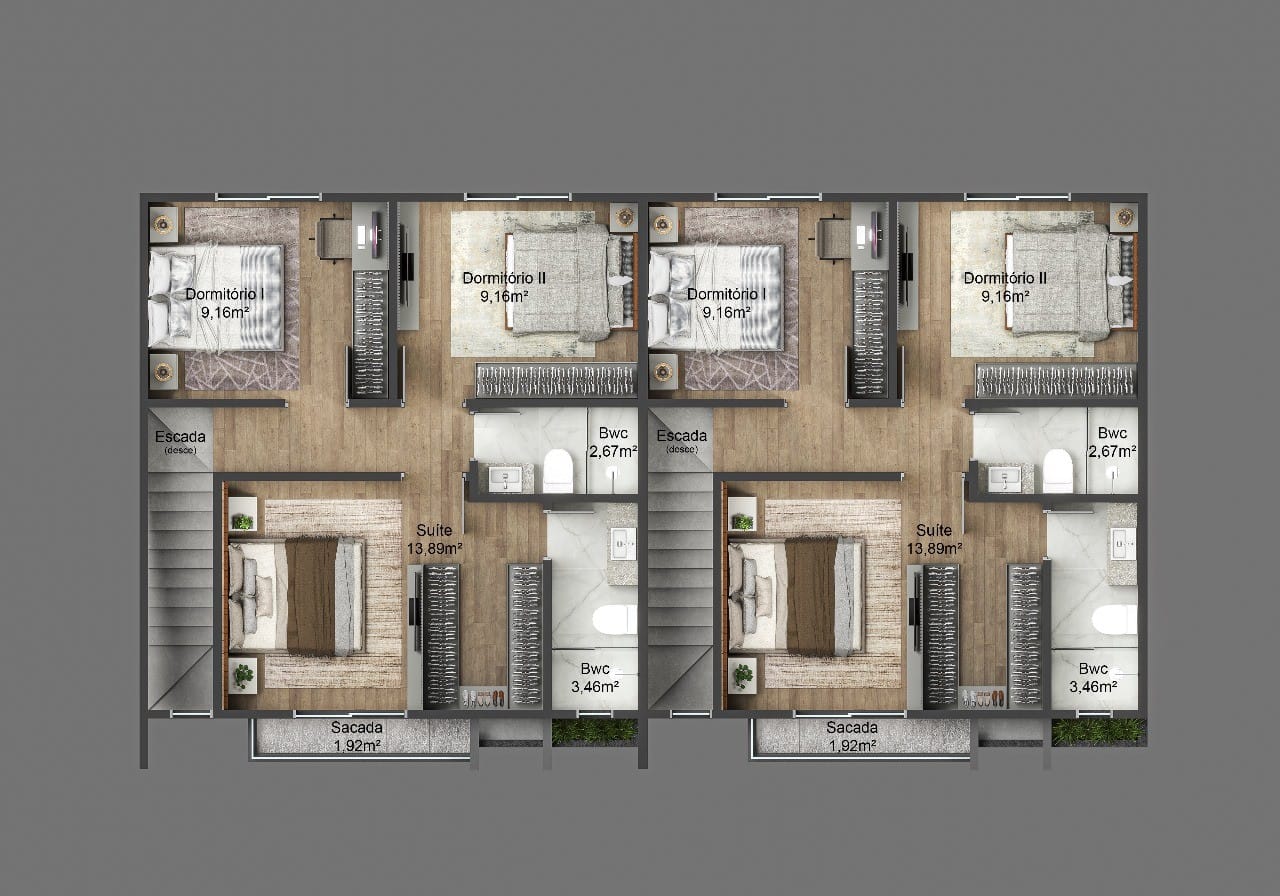 Sobrado, 3 quartos, 104 m² - Foto 5