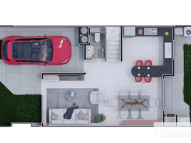 Sobrado com 156m² 3 quartos e 5 banheiros, à venda, no bairro São Lourenço em Curitiba