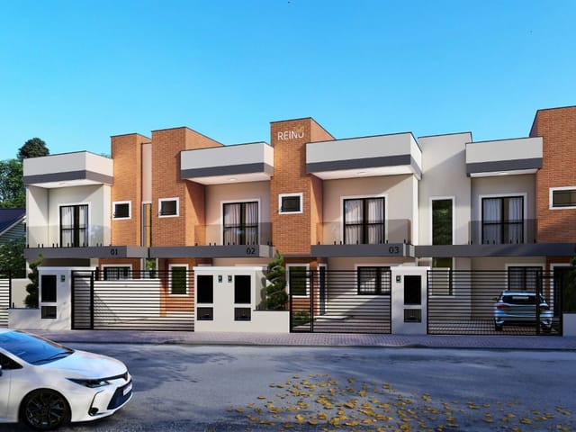 Sobrado com 137m² 3 quartos e 3 banheiros, à venda, no bairro Pereque  em Porto Belo