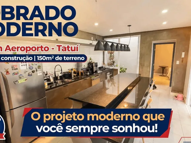 Sobrado com 150m² 3 quartos e 3 banheiros, à venda, no bairro Jardim Aeroporto em Tatuí