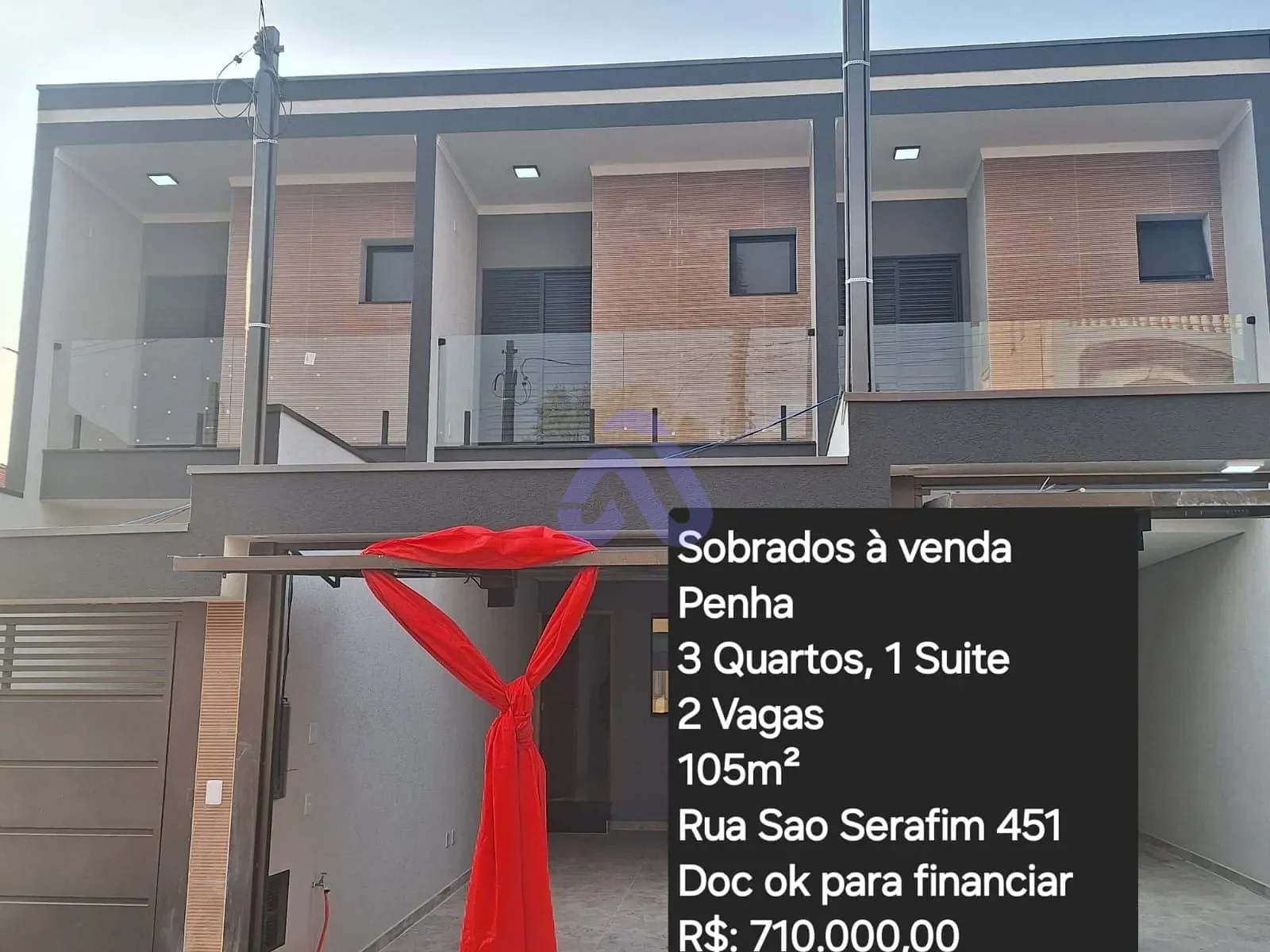 Sobrado, 3 quartos, 105 m² - Foto 1