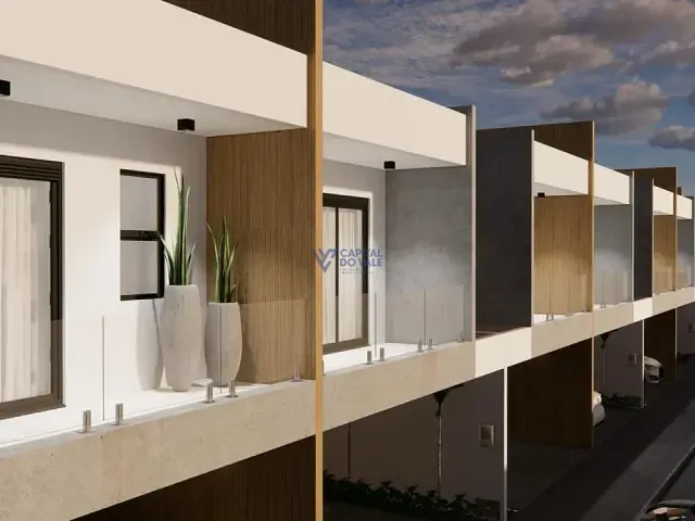Sobrado com 103m² 3 quartos e 1 banheiro, à venda, no bairro Quiririm em Taubaté